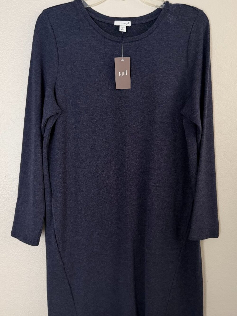 J.Jill Pure Jill Navy Blue Long Sleeve Tunic Top Size M NWT